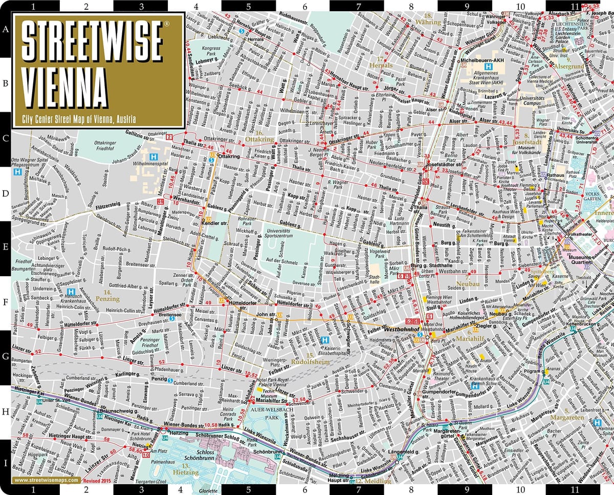 Kat jeyografik nan streetwise Vyèn