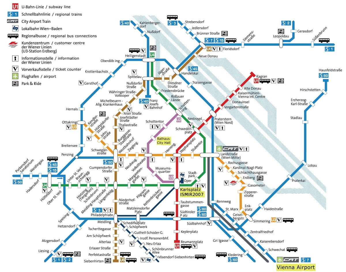 erdberg estasyon otobis Vyèn kat jeyografik