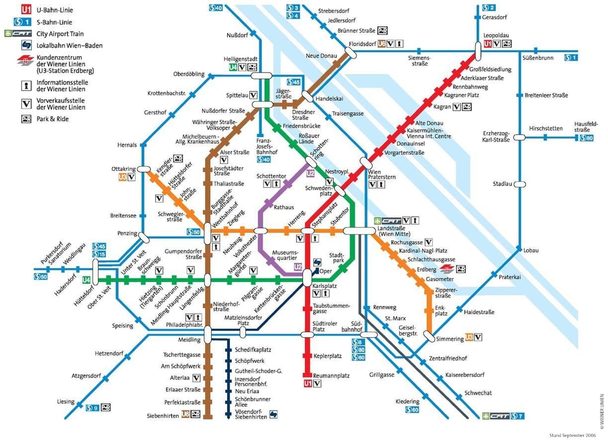 Vyèn nan Otrich metro kat jeyografik