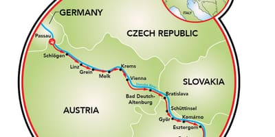 Passau Vyèn bisiklèt kat jeyografik