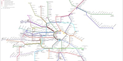 Vyèn strassenbahn kat jeyografik