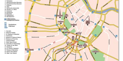 Kat jeyografik nan Vyèn wout bag 