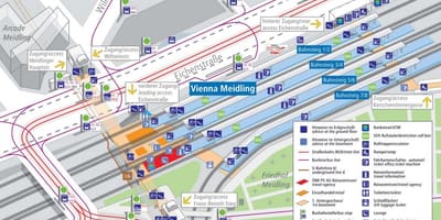 Estasyon tren a nan Vyèn, Otrich kat jeyografik