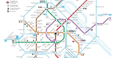 Kat jeyografik nan Vyèn transpò piblik